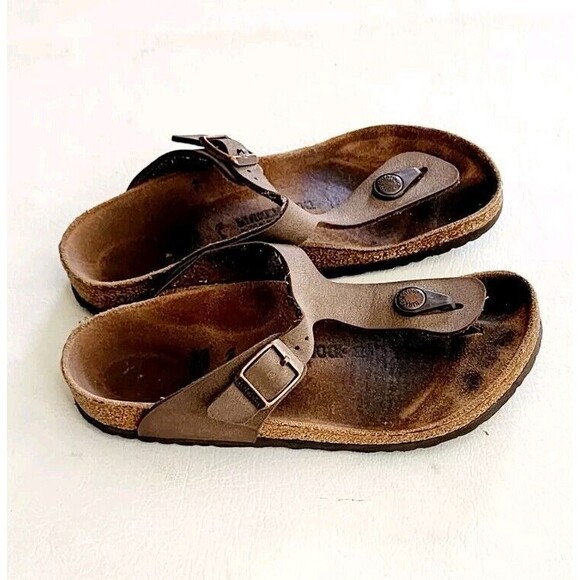Birkenstock Gizeh Mocha Brown Kids Size 33 (2) - Picture 2 of 7